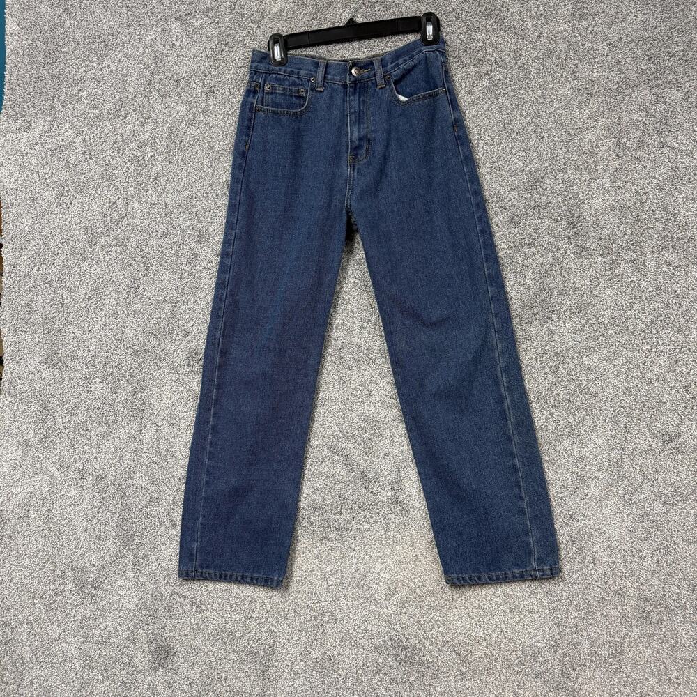 VTG Y2K Architect Jeans Womens 14R 26x25.5 Blue Relaxed Fit Straight Leg Denim